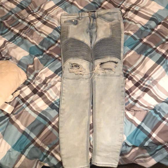Pacsun blue Biker Jeans - Picture 1 of 1